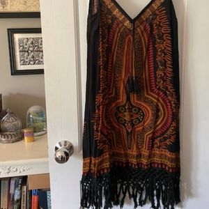 PATTERNED SHIFT DRESS